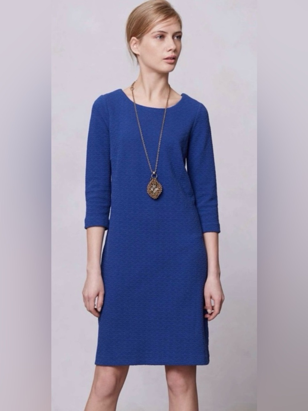 NWT Anthropologie Ganni Lousa Textured Shift Dress